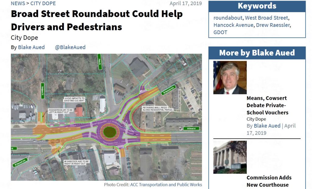 Flagpole's article on the Broad Street roundabout