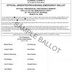 2020 PPP Dem sample ballot
