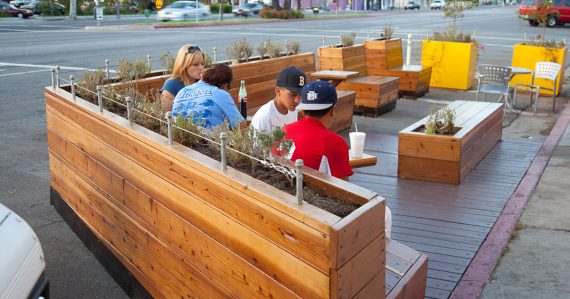 Example of a parklet