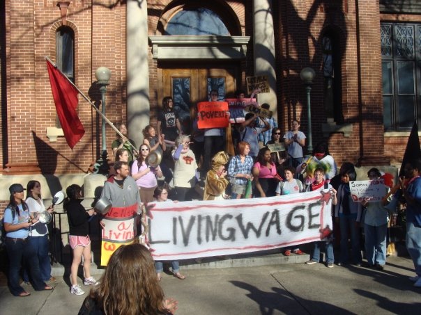 UGA Living Wage protest