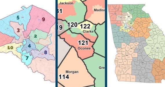 political districts in the Athens area