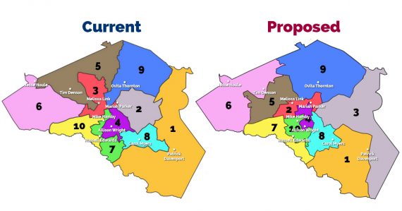 Legislature proposed 2022 commission districts