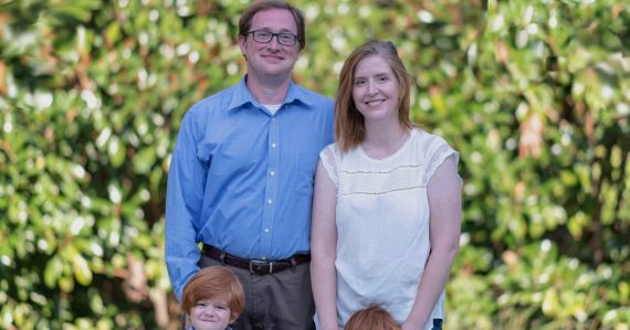 Matt Pulver and his family