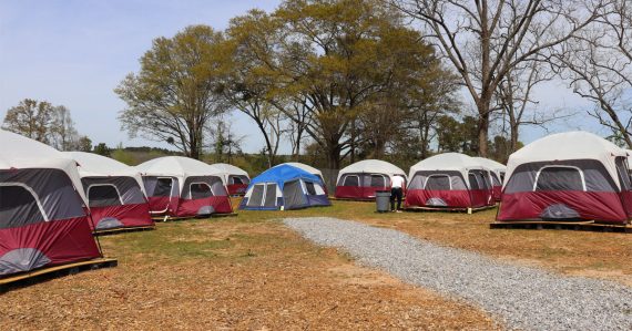 The First Step homeless encampment