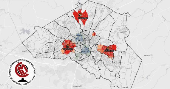 Map of eviction hotspots in AThens