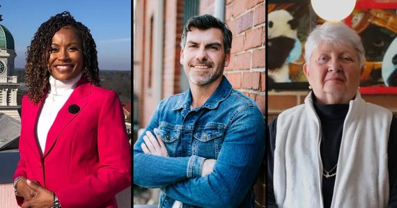 Stephanie Johnson, Jason Jacobs and Sidney Waters