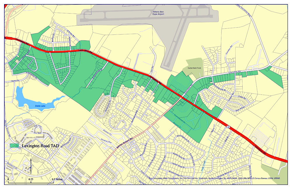 Lexington Road TAD area