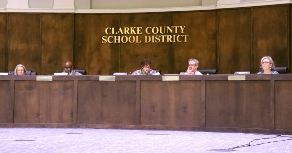 Mayor and commission meeting at the school board offices