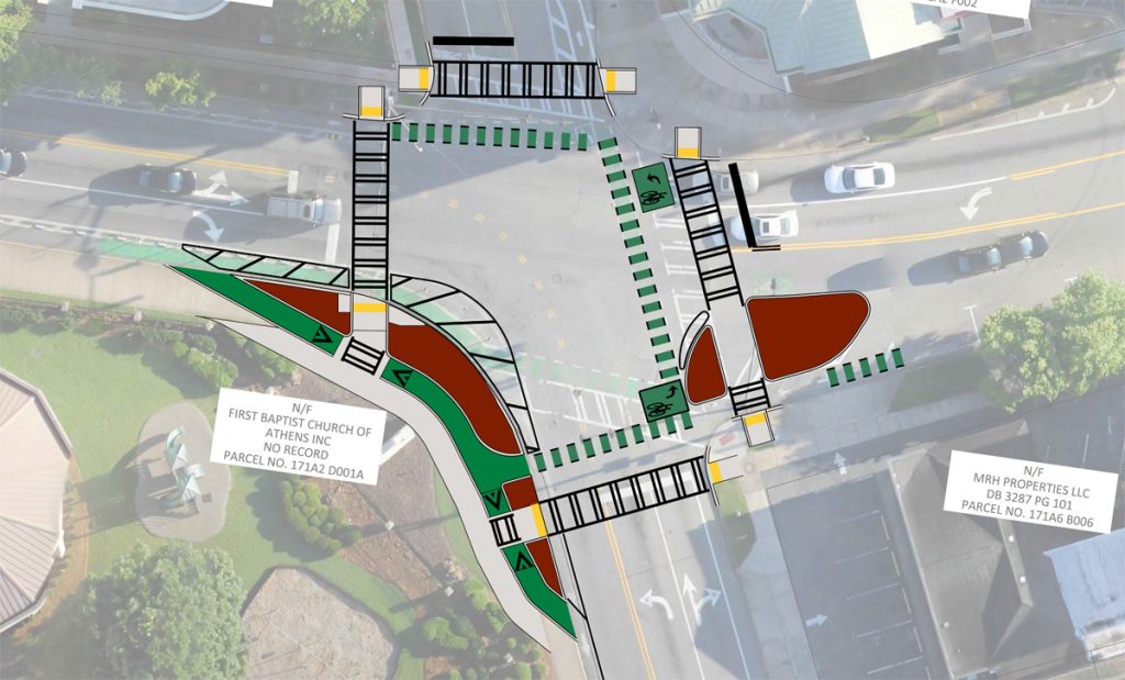 Diagram showing the proposed realignment of Pulaski and Prince