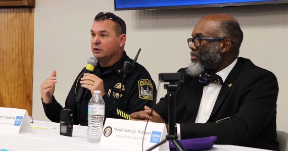 ACCPD Chief Jerry Saulters and ACC Sheriff John Q Williams