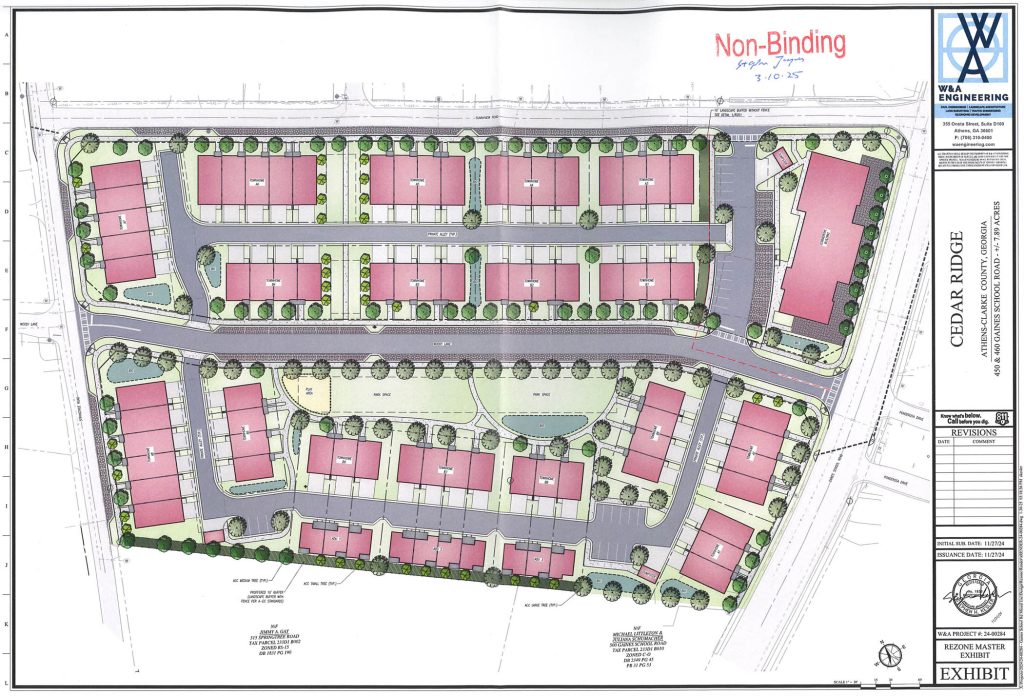 Proposed Gaines School Road townhomes