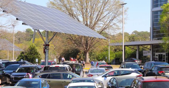 Solar panels at the ACC Library