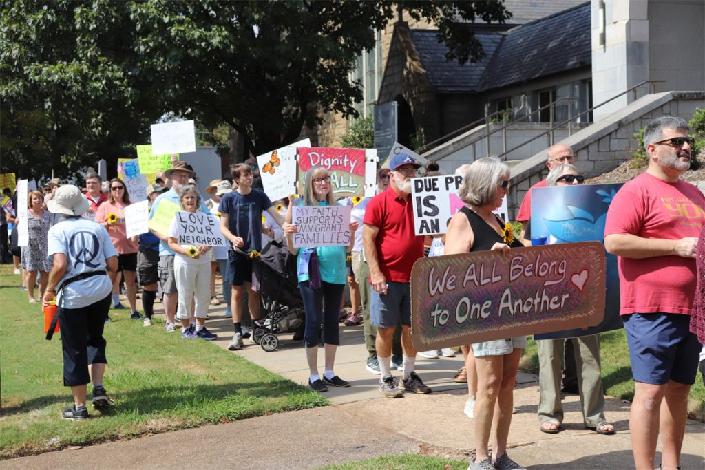 Immigration march of faith