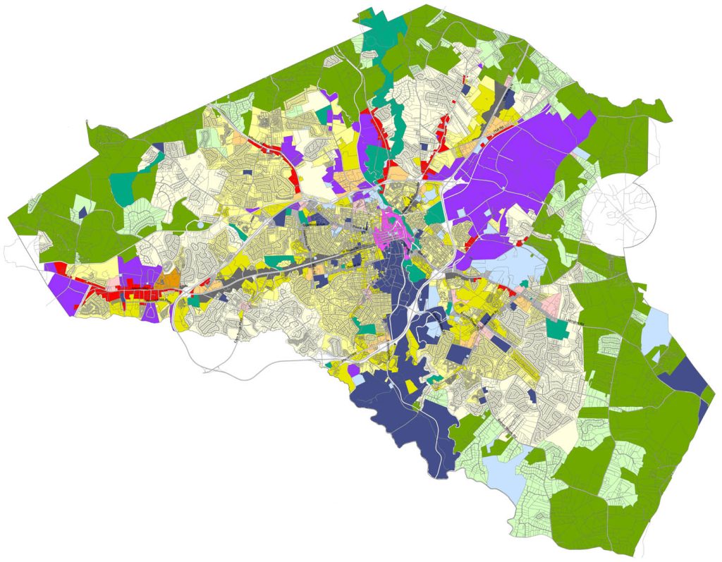 Proposed 2045 future land use map